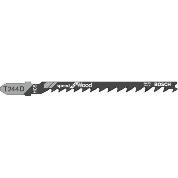 Bosch Professional - Carte de 5 Lames Bois BOSCH HCS Avoyée Rectifiée T244D - 2608630058
