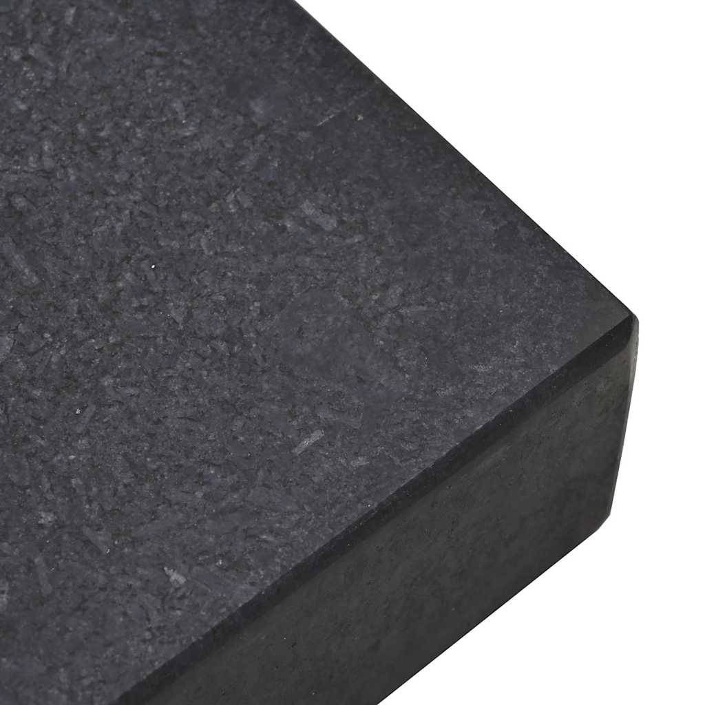 ComfortXL - Pied de Parasol Rectangulaire Granite Acier 25kg à Roulettes Verrouillables pour Terrasse Noir 45x25cm – ComfortXL Outdoor Living - Image 8