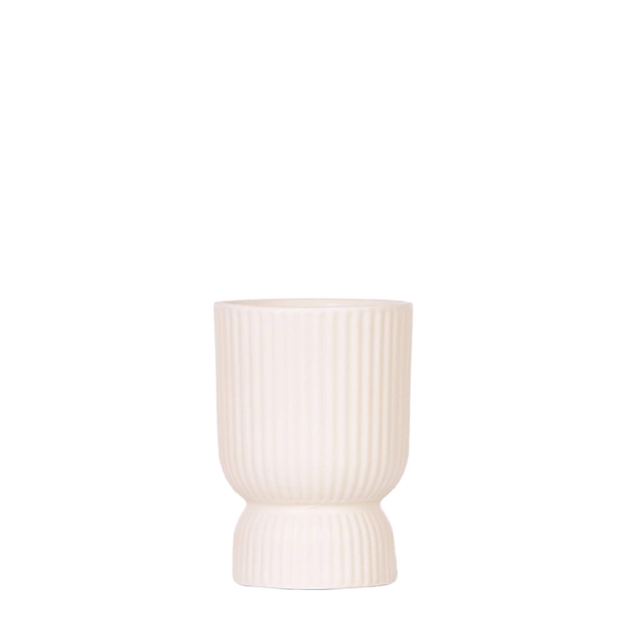 Pot décoratif Diabolo travertine- La Green Touch - Imagen 1