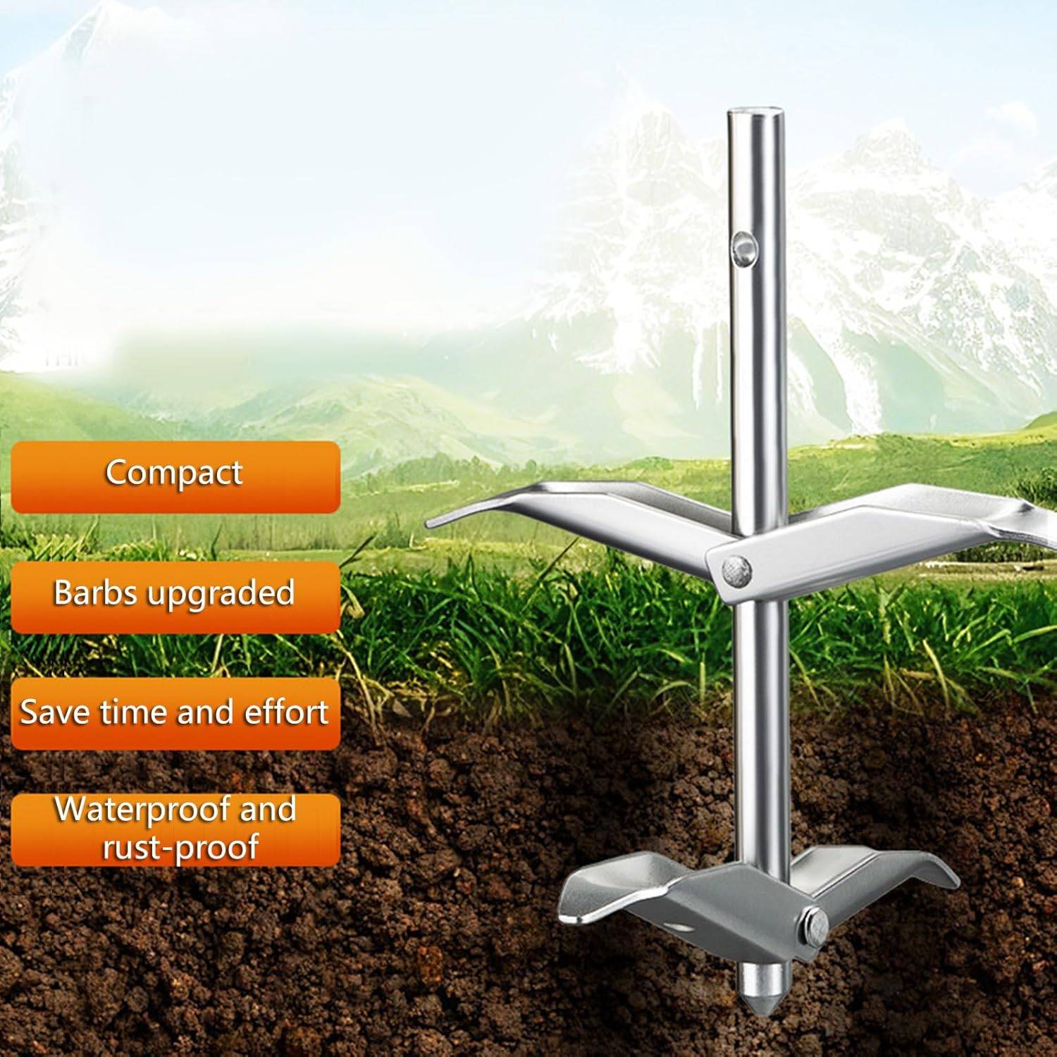 Kit d'ancrage Serre et Abris de Jardin - Piquets acier, durable pour extérieur - Lytech - Image 4