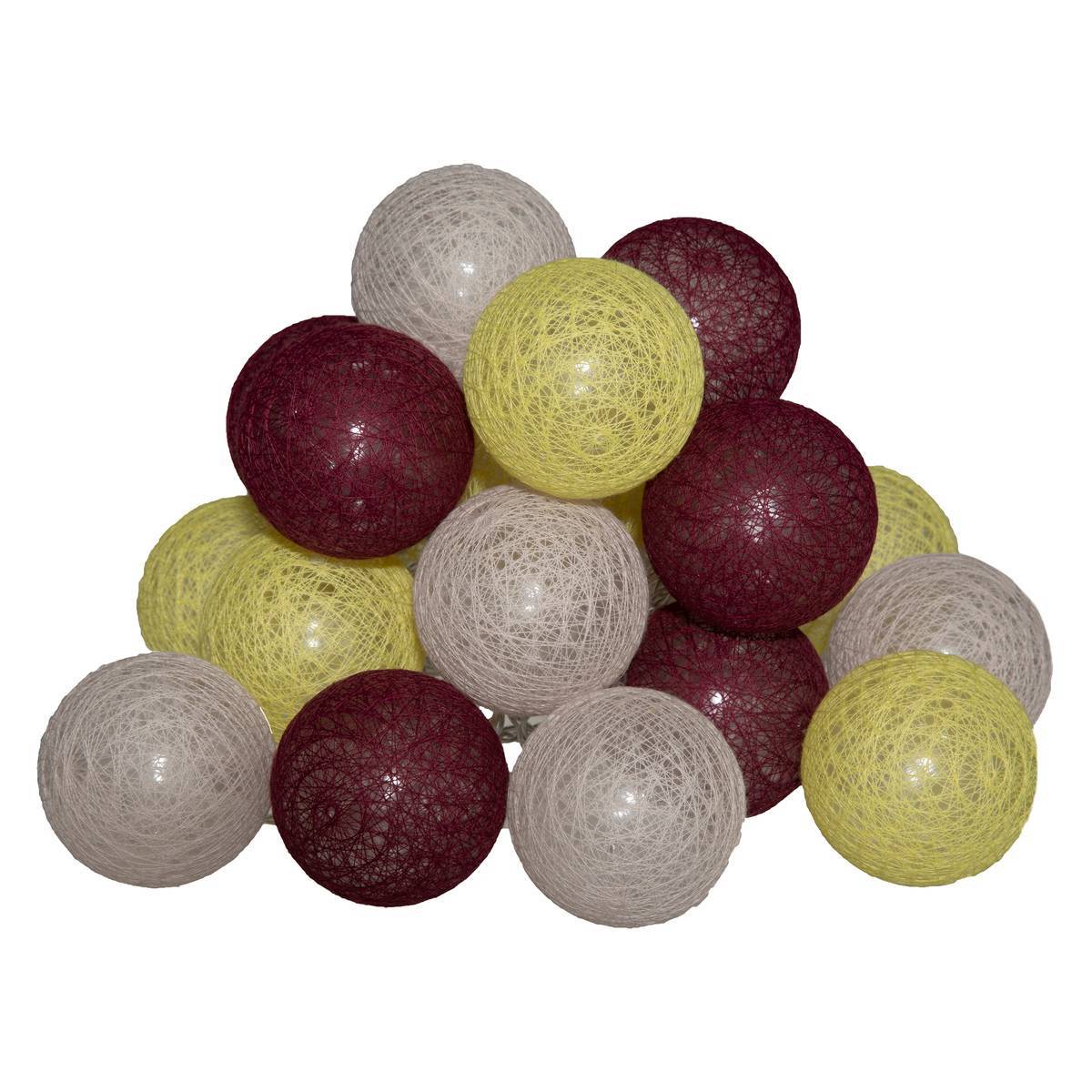 Atmosphera - Guirlande Led Secteur 20 Boules Assortiments D 6 Box - Atmosphera Créateur d'intérieur