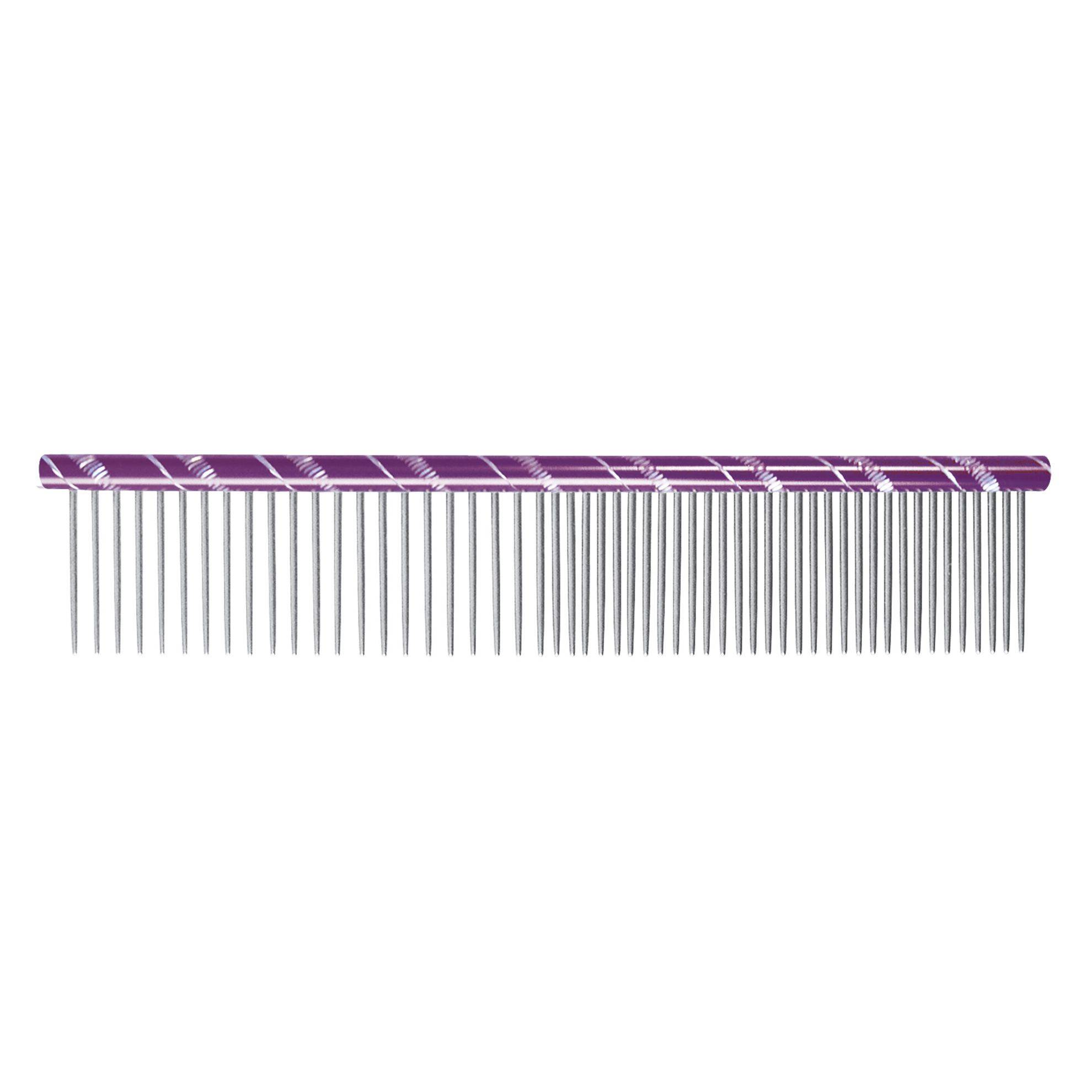 Peigne en acier fantaisie 19cm Couleur : Violet IDEALDOG