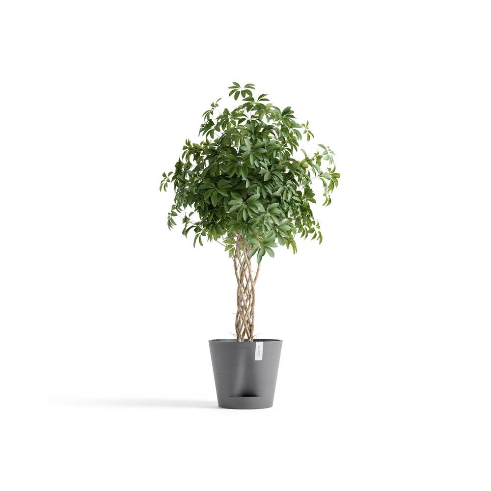 Ecopots - Pot Rond Venice 2 Gris + réservoir d'eau - Ø 40 x H. 35 cm - 4 L ECOPOTS