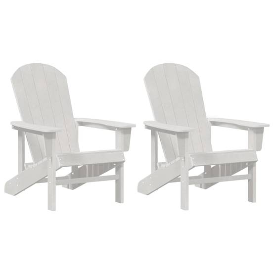 Chaise de jardin Polyéthylène Blanc 82 x 74 x 92 cm, Poids :36kg - PANGIVO - Image 2
