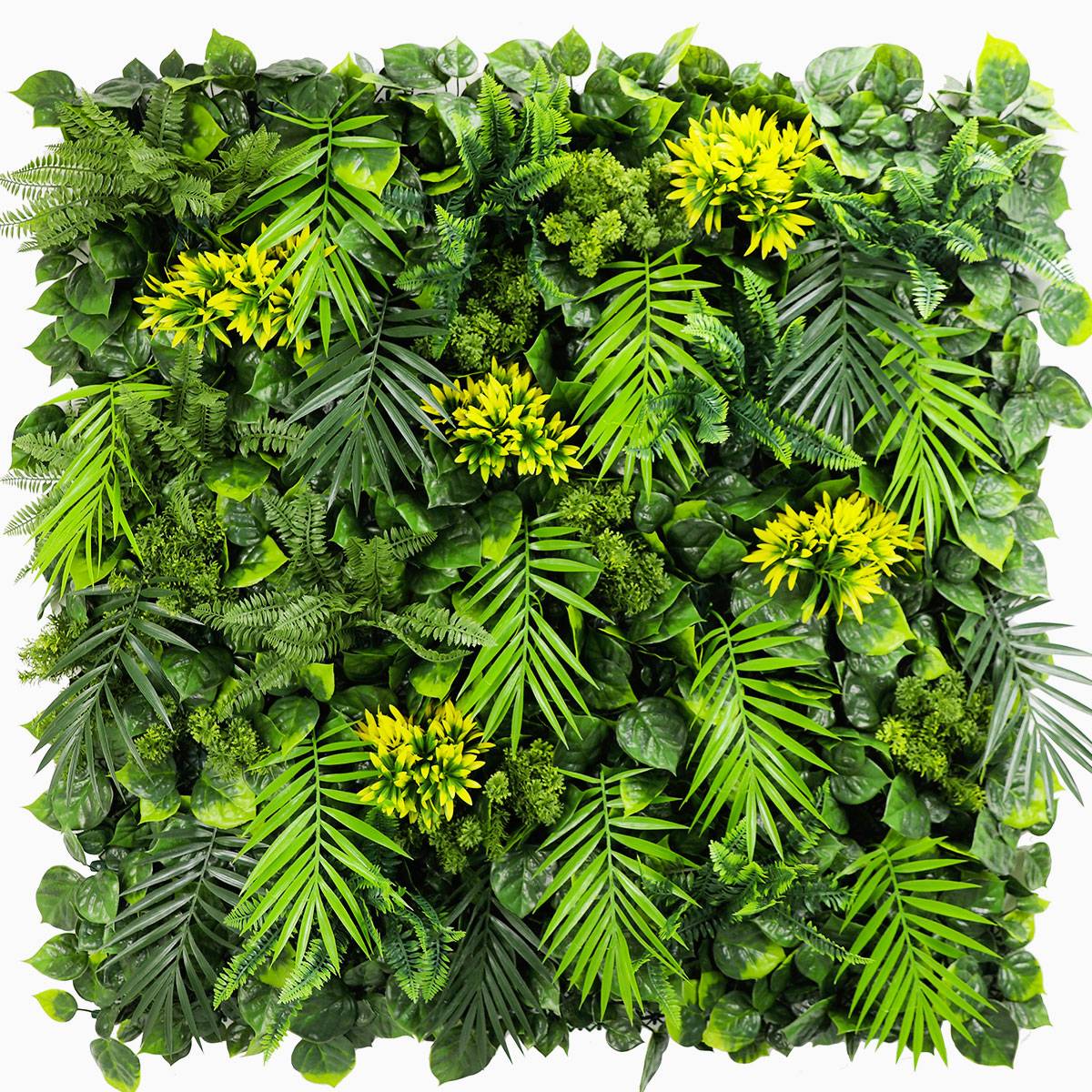 Mur vegetal artificiel Exotik plaque de 1mx1m décoration tropicale - Image 1
