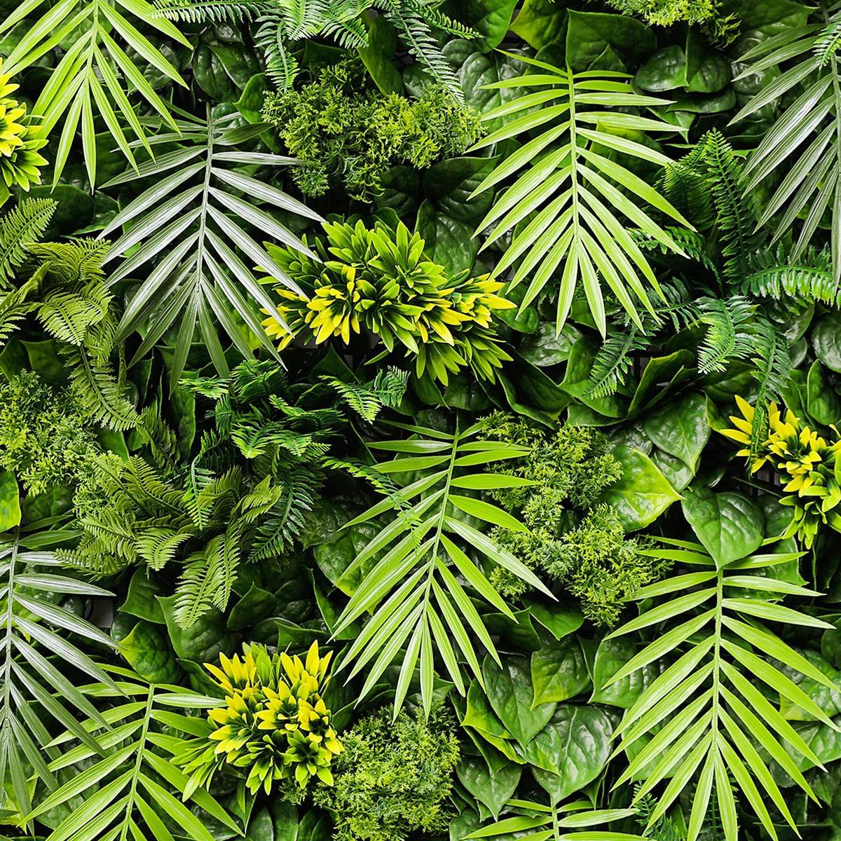 Mur vegetal artificiel Exotik plaque de 1mx1m décoration tropicale - Image 2