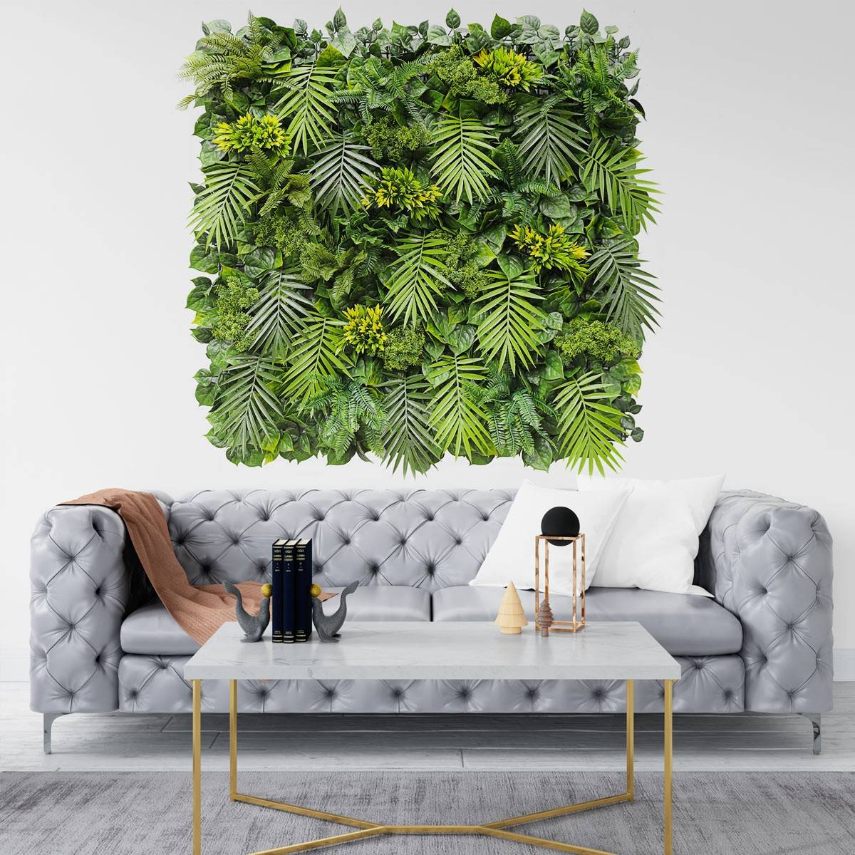 Mur vegetal artificiel Exotik plaque de 1mx1m décoration tropicale - Image 3