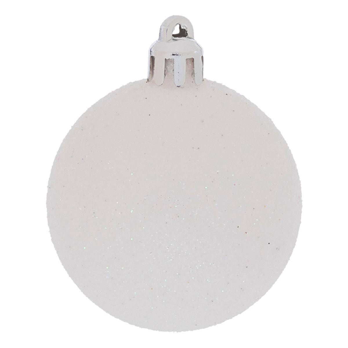 Fééric Lights & Christmas - Lot de 15 boules lisses et décorées D.5cm rouge blanc - Feeric Lights & Christmas - Imagen 2