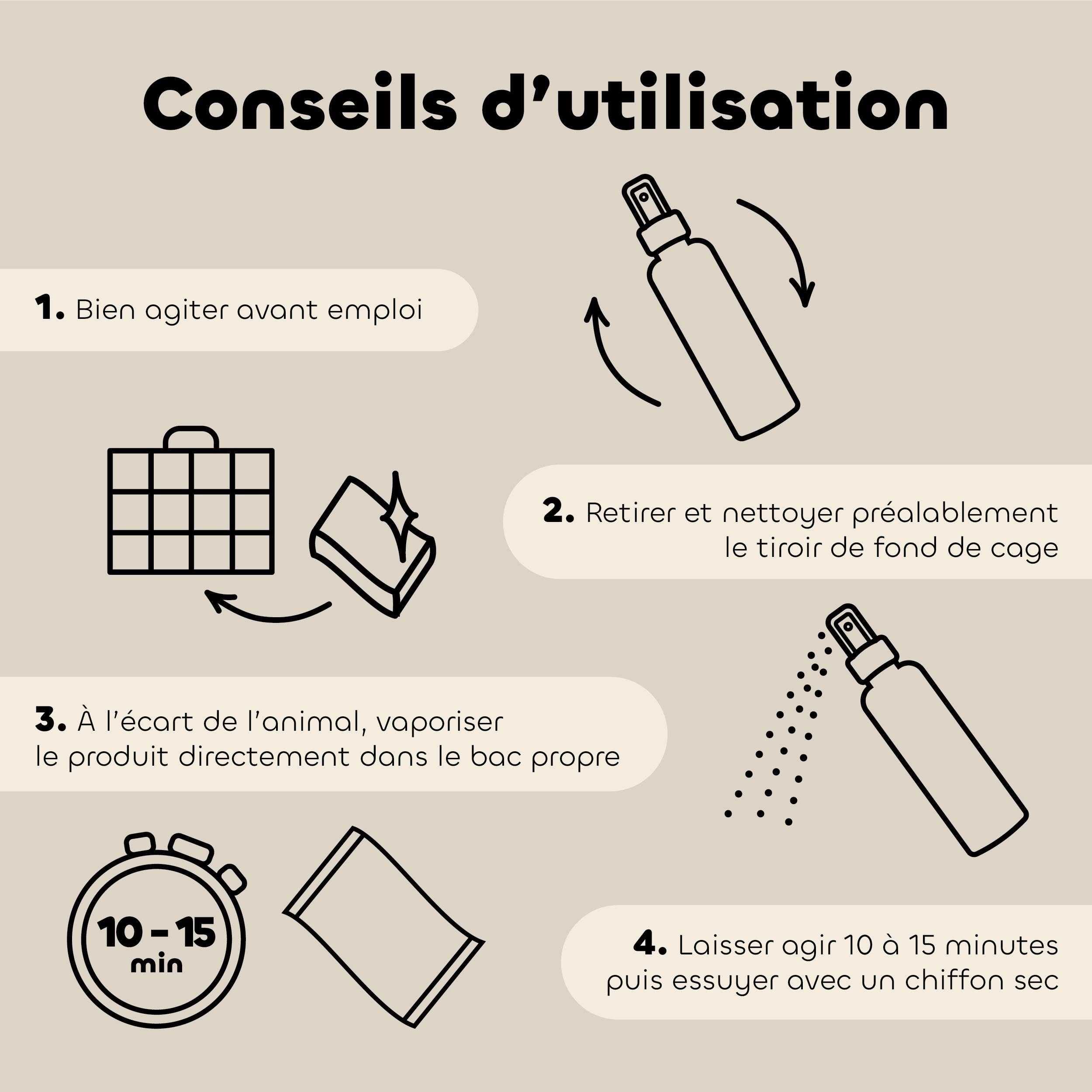 Biovetol - Spray assainissant cage Bio rongeurs - 240 ml - Image 2