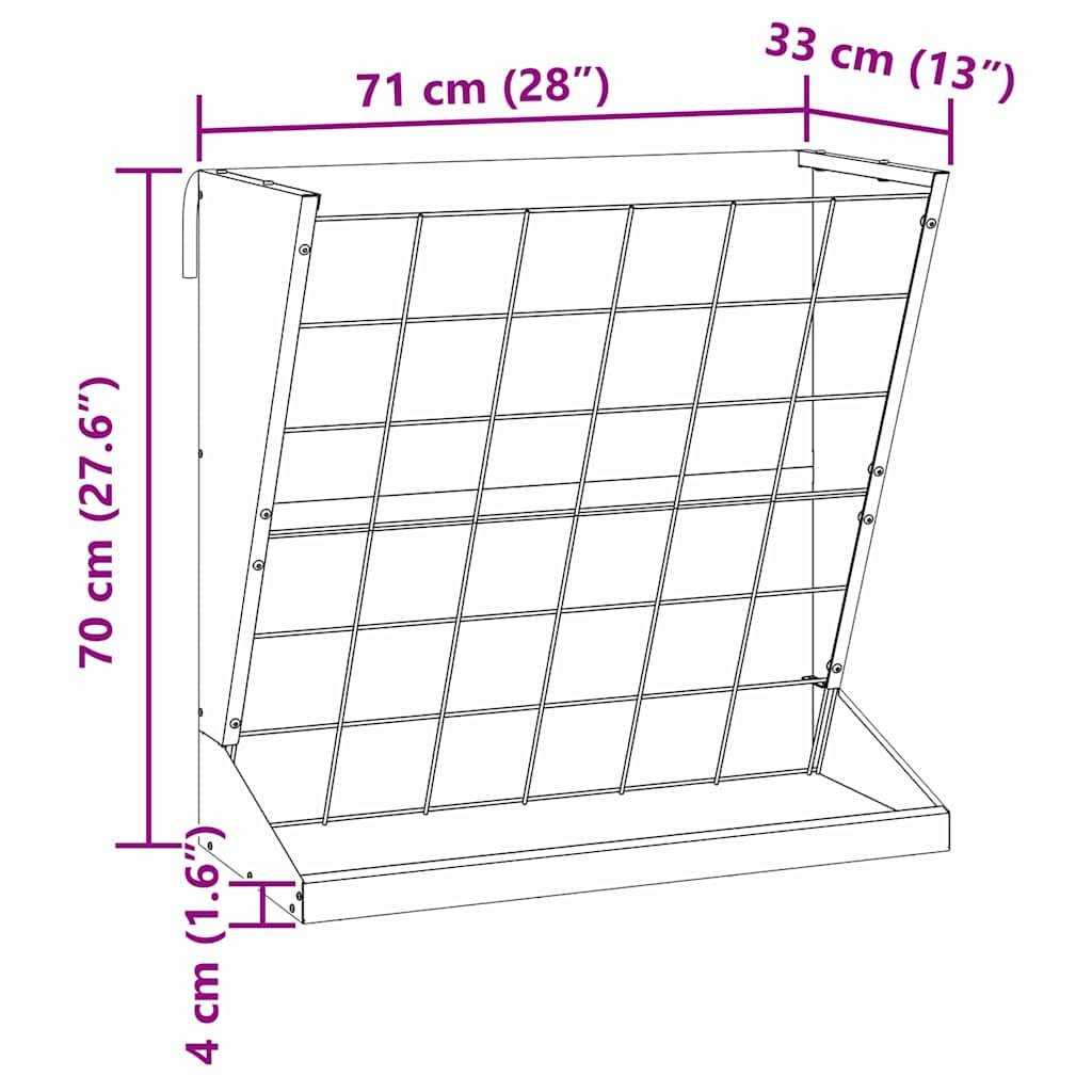 Ratelier Foin Métal Suspendu 5kg avec Bac Récupérateur Noir - ComfortXL Outdoor Living - Image 7