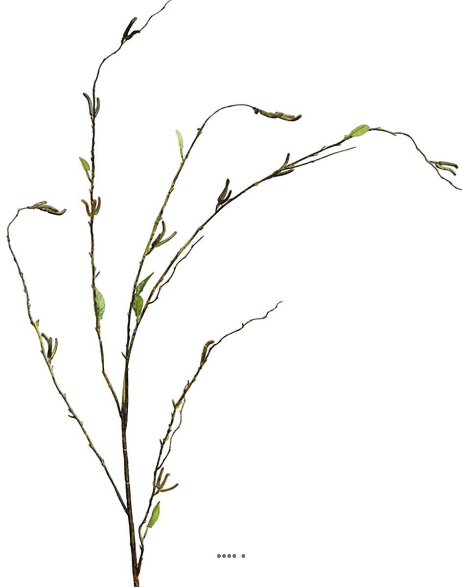 Artificielles - Branche de saule artificiel H 125 cm 9 feuilles - Imagen 2