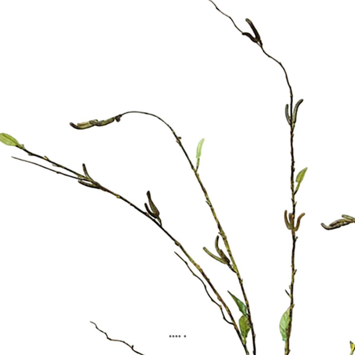 Artificielles - Branche de saule artificiel H 125 cm 9 feuilles - Imagen 3