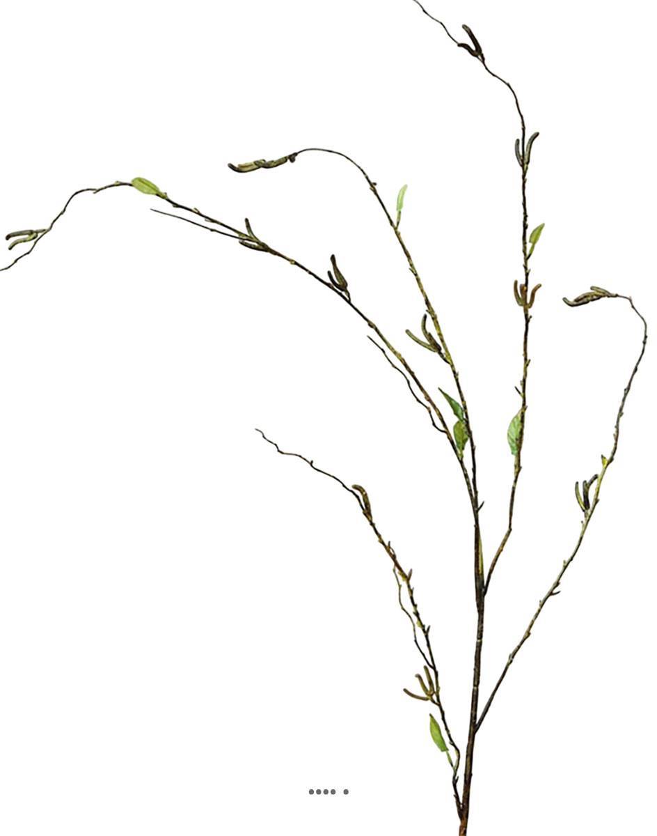 Artificielles - Branche de saule artificiel H 125 cm 9 feuilles - Imagen 1