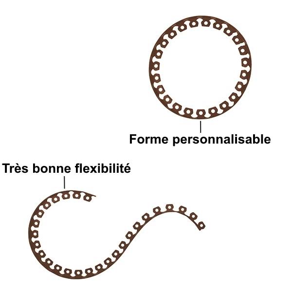 Gt Garden - Bordure de jardin flexible marron - 5 cm x 10 mètres avec 20 piquets d'ancrage - GT GARDEN - Imagen 3
