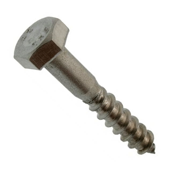 Boite de 100 vis à bois ACTON Tête hexa - Inox A2 - DIN 57 - Ø6 x 60 mm - 623046X60 - Image 1