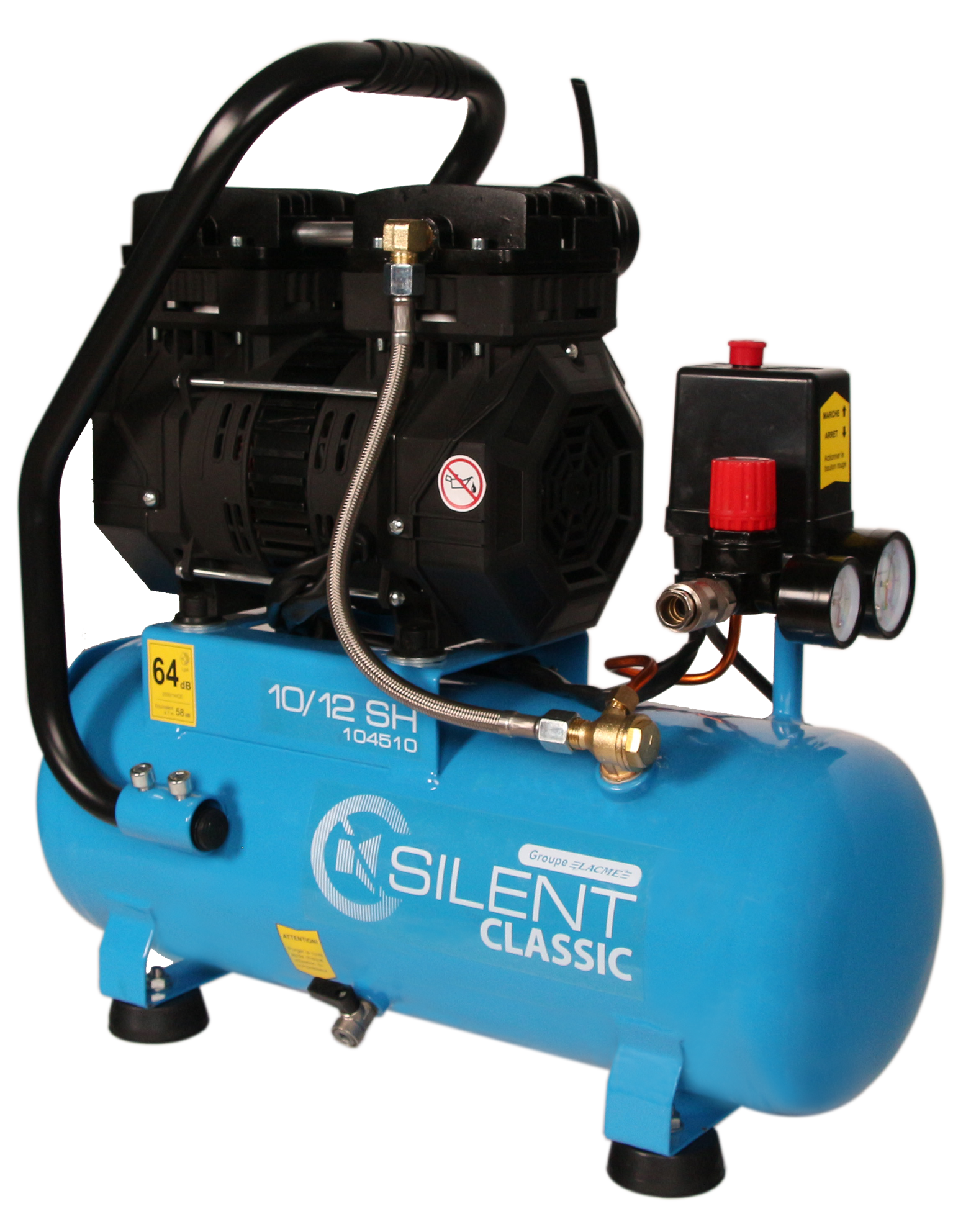 Compresseur d'air Silent Classic 10/12 SH CMP - LACME - 104510