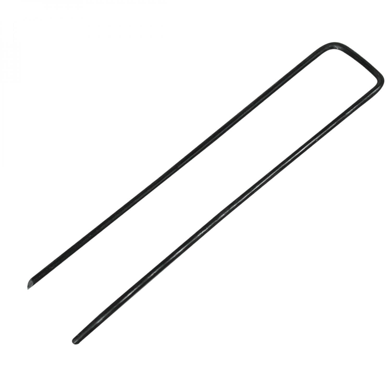 Linxor - Lot de 100 piquets de fixation - 15 cm x 2.5 cm - Diam 2.8 mm - Acier - Noir - Linxor - Imagen 1