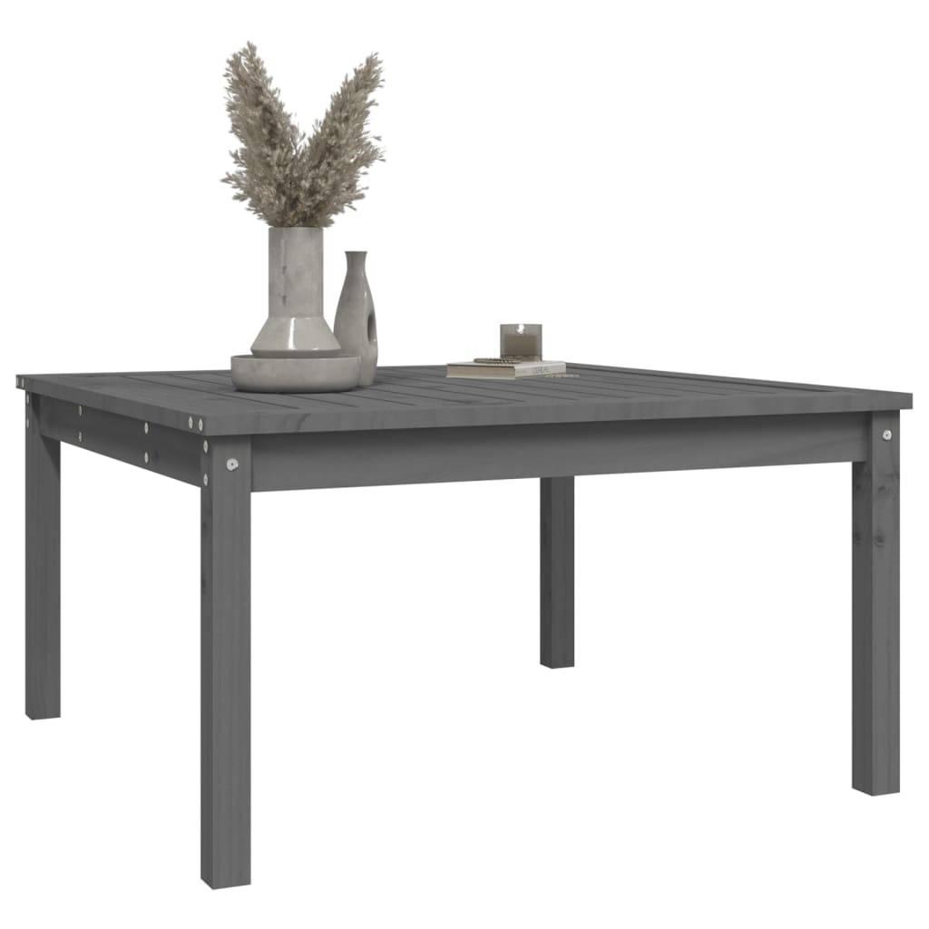ComfortXL - Table de Salon de Jardin Carrée Grise 82,5cm en Pin Massif, Style Contemporain – ComfortXL Outdoor Living - Image 4