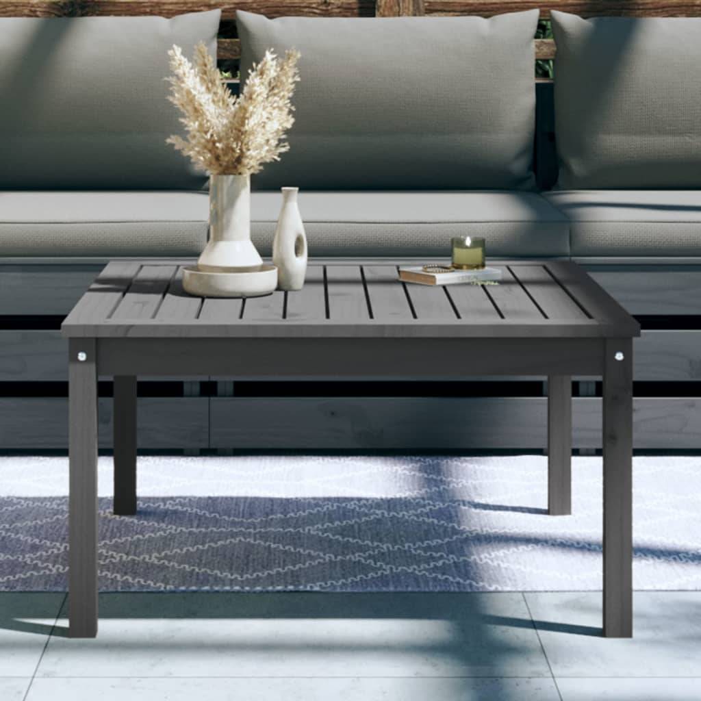 ComfortXL - Table de Salon de Jardin Carrée Grise 82,5cm en Pin Massif, Style Contemporain – ComfortXL Outdoor Living - Image 3