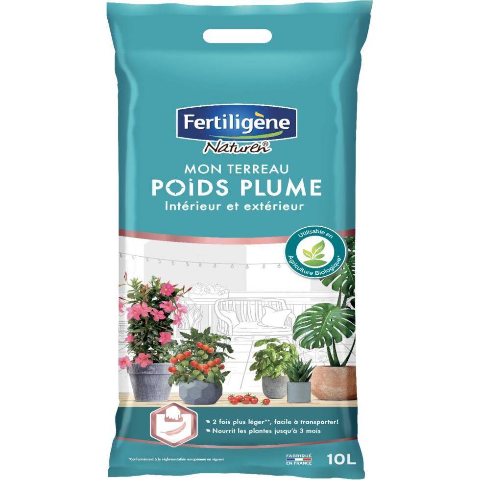 Fertiligène - Terreau poids plume toutes plantes FERTILIGENE 10 L