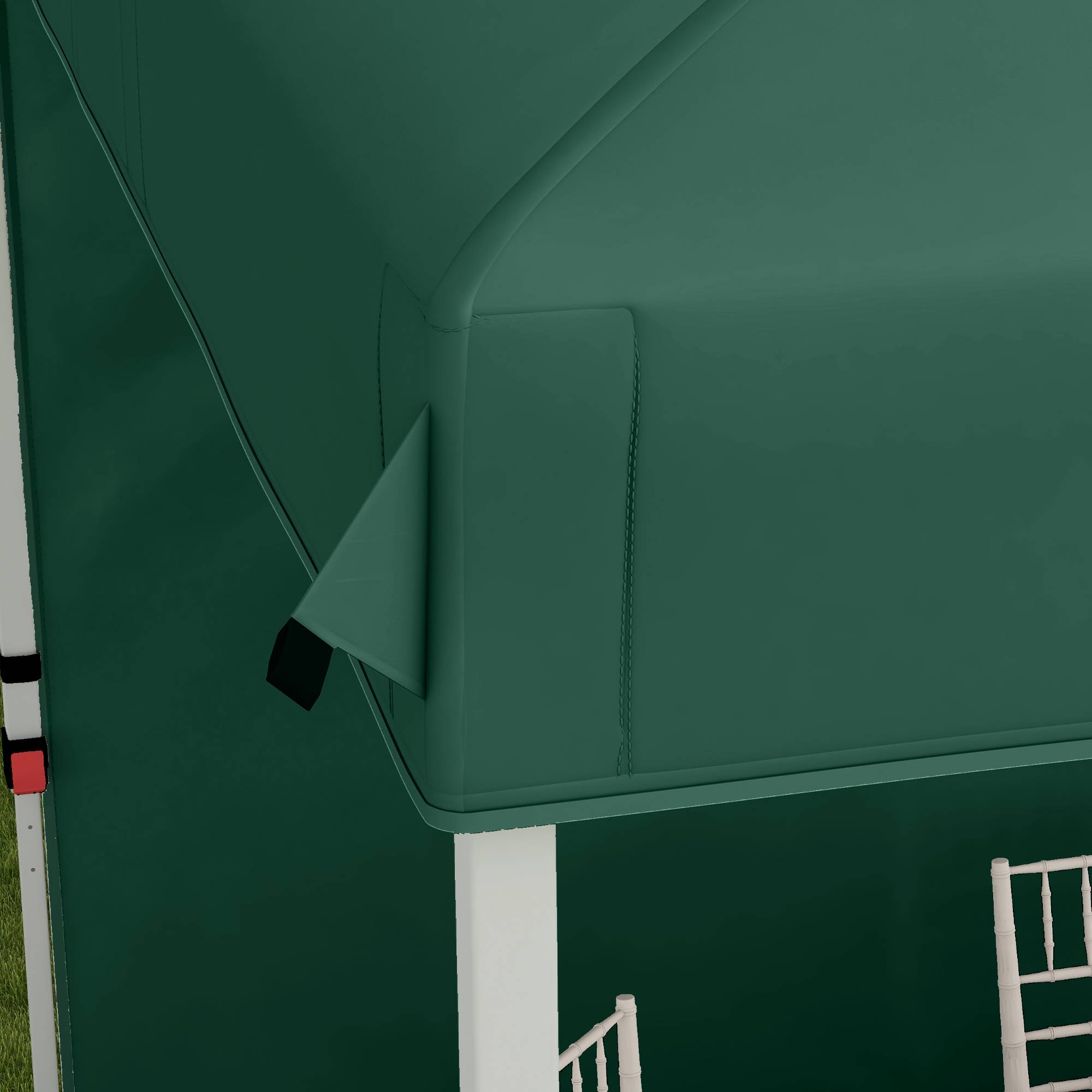 ComfortXL - Tonnelle pliante acier et toile Oxford jardin d’été anti-UV 247 x 247 cm verte - ComfortXL Outdoor Living - Image 9
