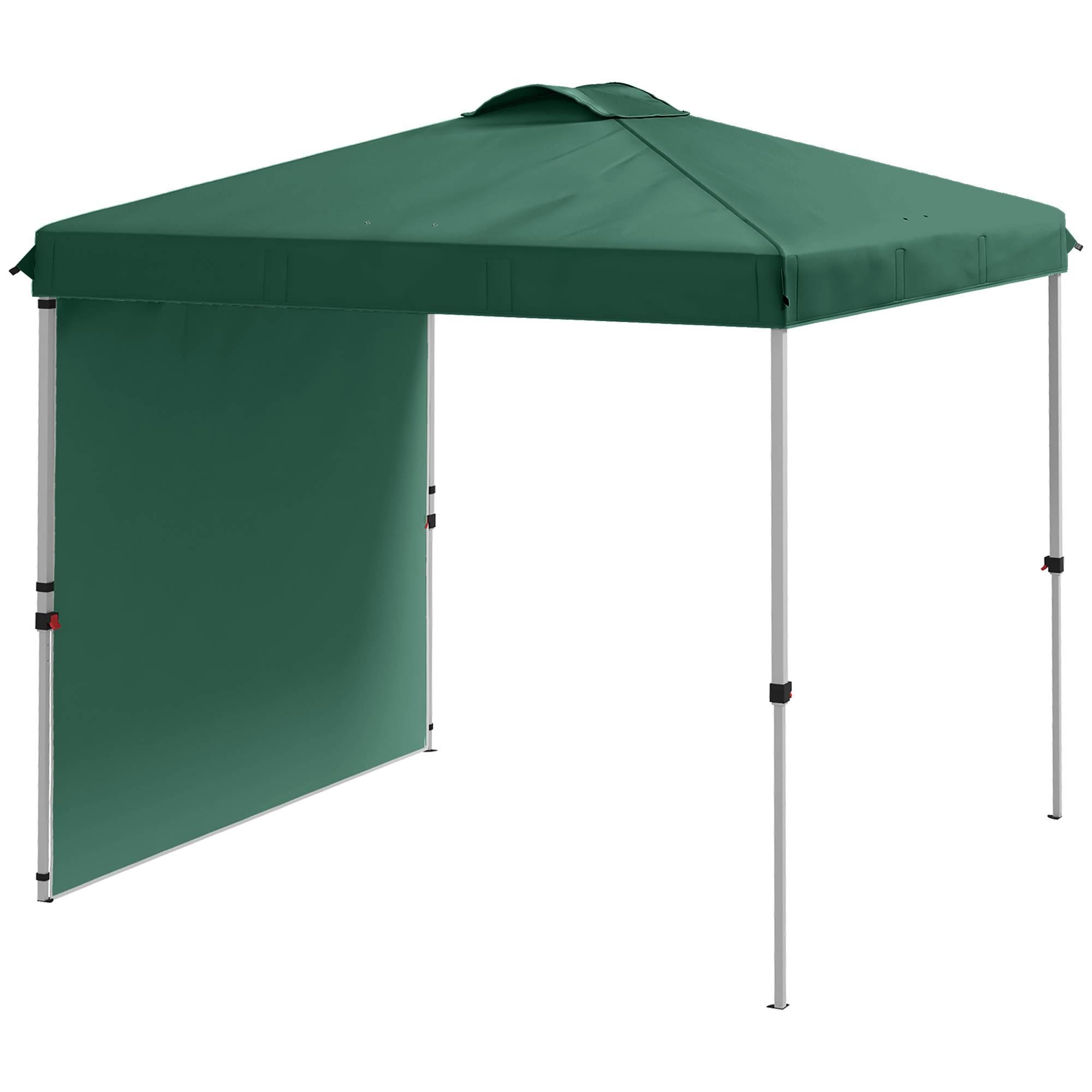 ComfortXL - Tonnelle pliante acier et toile Oxford jardin d’été anti-UV 247 x 247 cm verte - ComfortXL Outdoor Living - Image 2