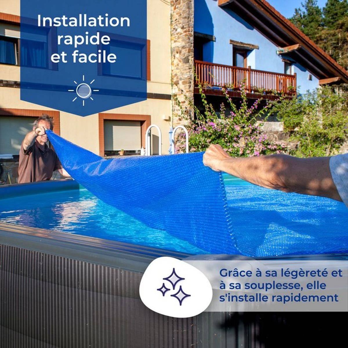 Gre Pools - Bâche été à bulles 180 µ 8,10m x 3,70m Gre Pools - Imagen 6