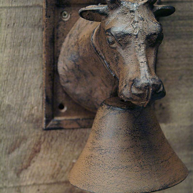 Esschert Design - Cloche de Porte d'entrée ancienne en Fonte Vache - Esschert Design - Imagen 2
