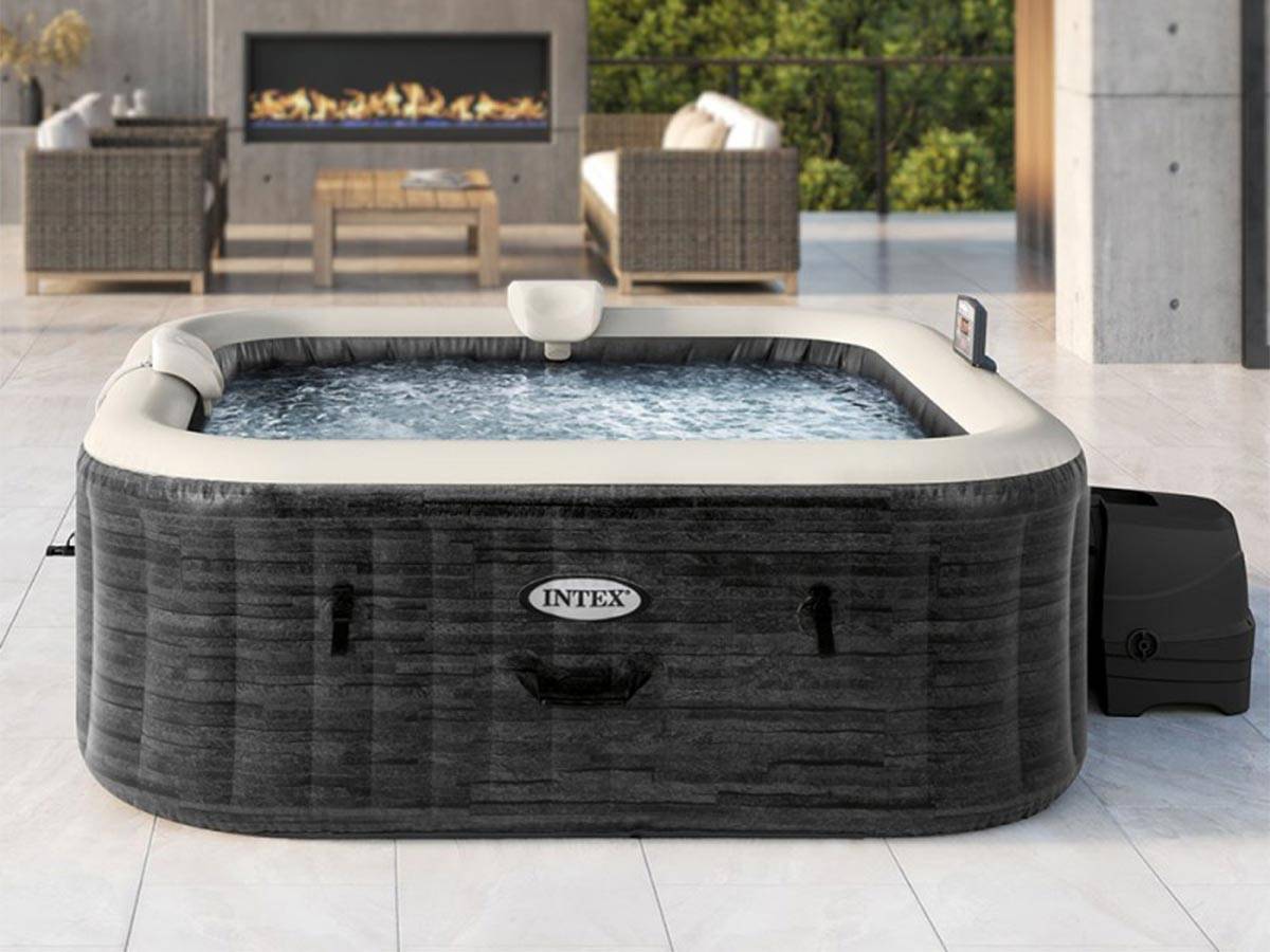 Spa gonflable PureSpa Ardoise carré Bulles 6 places - Intex - Image 2