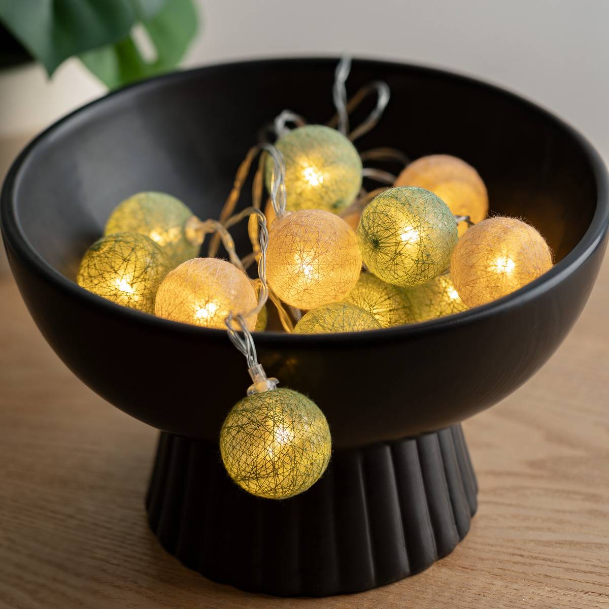 Atmosphera - Guirlande Led pile 16 boules "Army" D3,5cm - Atmosphera Créateur d'intérieur