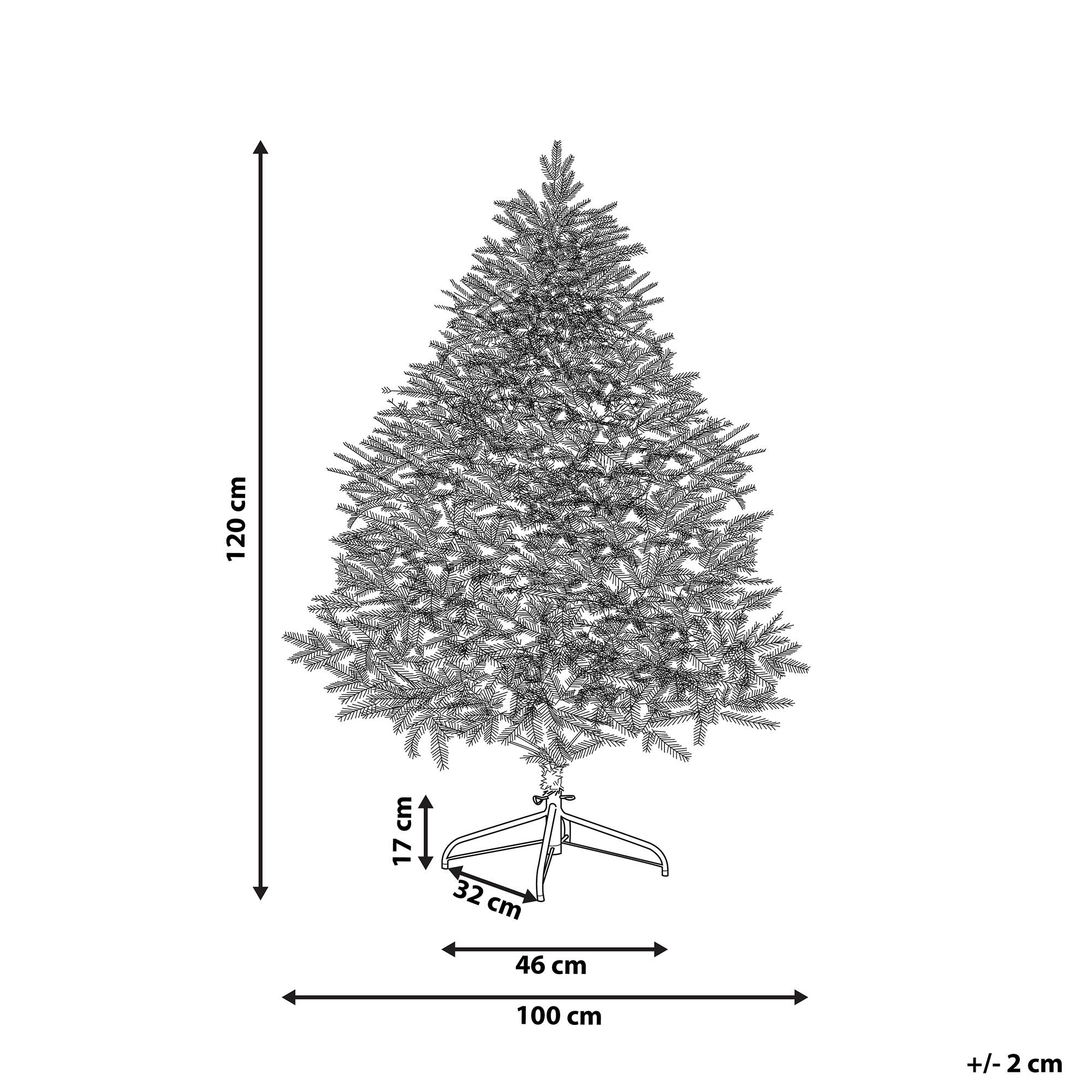 Beliani - Sapin de Noël PVC Bleu FARNHAM - Beliani - Imagen 3