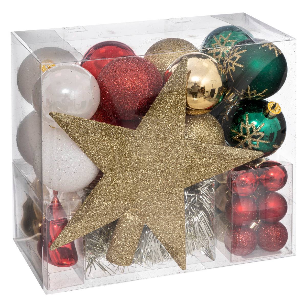 Atmosphera - Kit de sapin "Atelier des lutins" 44 pièces doré/rouge - Atmosphera Créateur d'intérieur