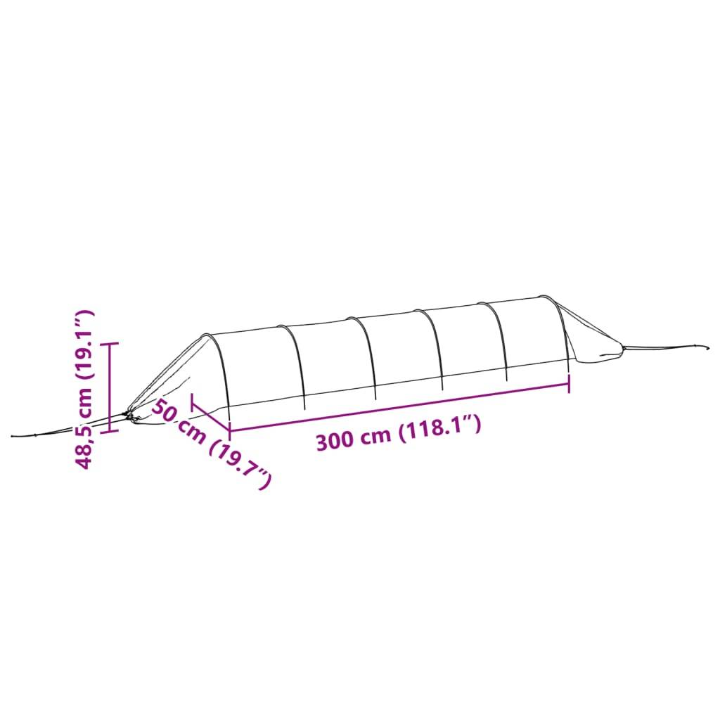 Vidaxl - Tunnels en filet 4 pcs noir acier et polyéthylène vidaXL 3281504 - Image 3