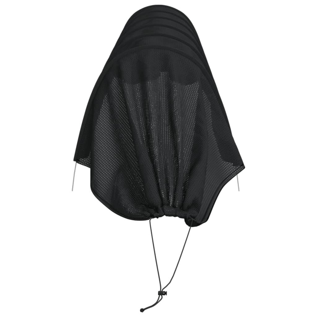 Vidaxl - Tunnels en filet 4 pcs noir acier et polyéthylène vidaXL 3281504 - Image 7
