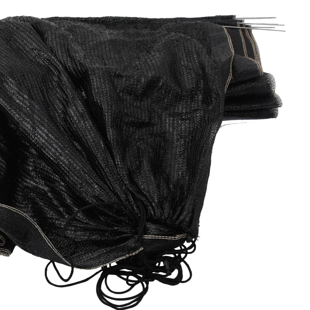 Vidaxl - Tunnels en filet 4 pcs noir acier et polyéthylène vidaXL 3281504 - Image 5
