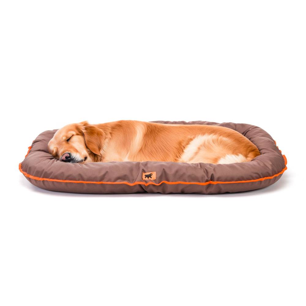 Ferplast - Ferplast Panier Chien Coussin Chien Grande Taille Tissu anti-rayures Lavable à 30°C.Matelas pour chien imperméable 100 x 70 x 12 cm.Marron - Imagen 4