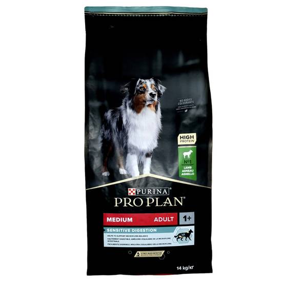 Purina One - Purina - Croquettes medium adulte sensitive digestion a l'Agneau, 14 kg pour chien - Image 1