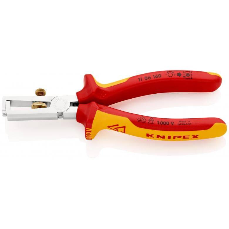 Knipex - Pince à dénuder KNIPEX ressort d'ouverture universel - Isolé 1000 V - 160 mm - 11 06 160 - Imagen 1