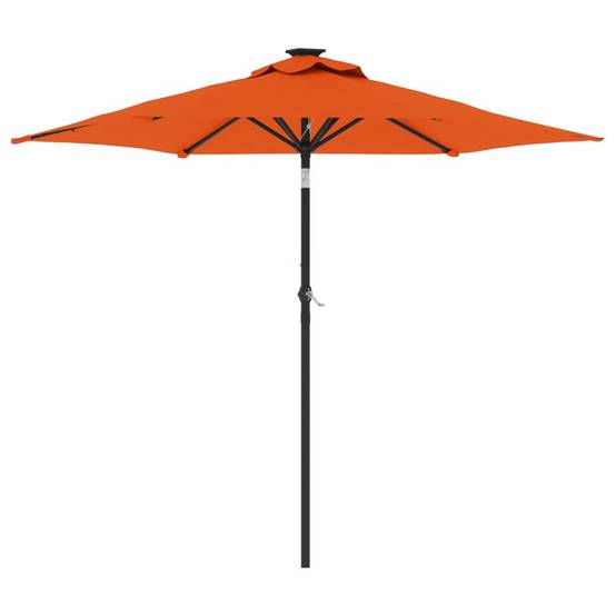 Parasol de jardin en polyester et acier terre cuite 225 x 225 x 212 cm - PANGIVO - Image 1