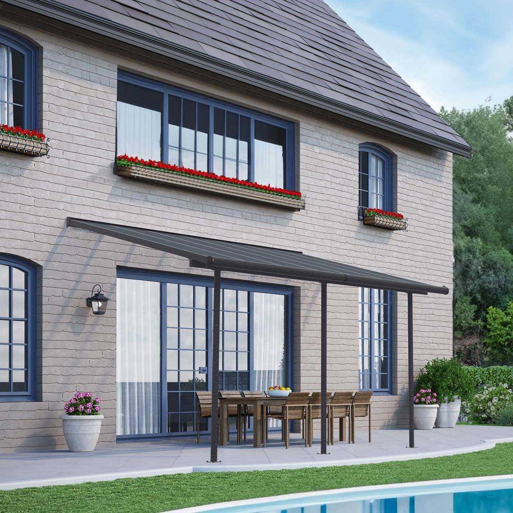 Canopia - Canopia Pergola Capri 3X4,3 Grise, toiture gris - Imagen 2