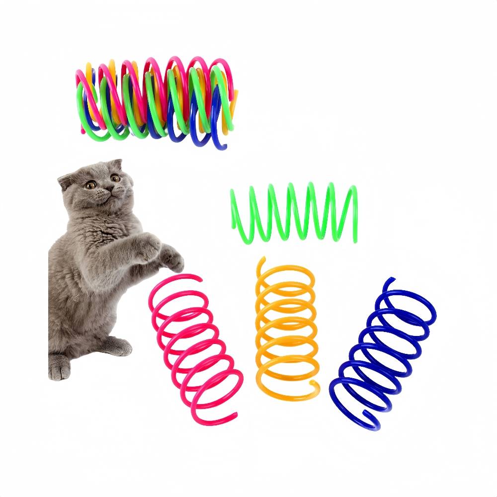 Ressort Spirale pour Chat, 12 Pièces Jouet Créatif pour Chat IntiMeg - Image 1
