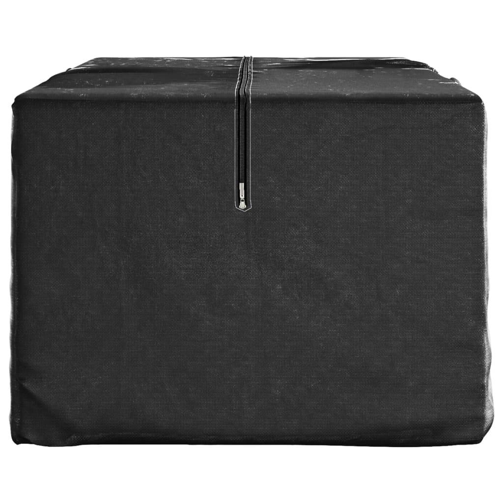 Sacs de rangement pour coussins polyéthylène noir 135 x 40 x 55 cm - PANGIVO - Image 4