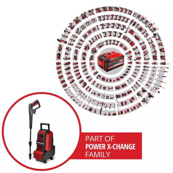 Einhell - Nettoyeur haute pression sans fil – HYPRESSO 36/105 – 36 V – 105 bar – 270 l/h – Moteur sans charbon – Fonction ECO – Compact et mobile - Image 3
