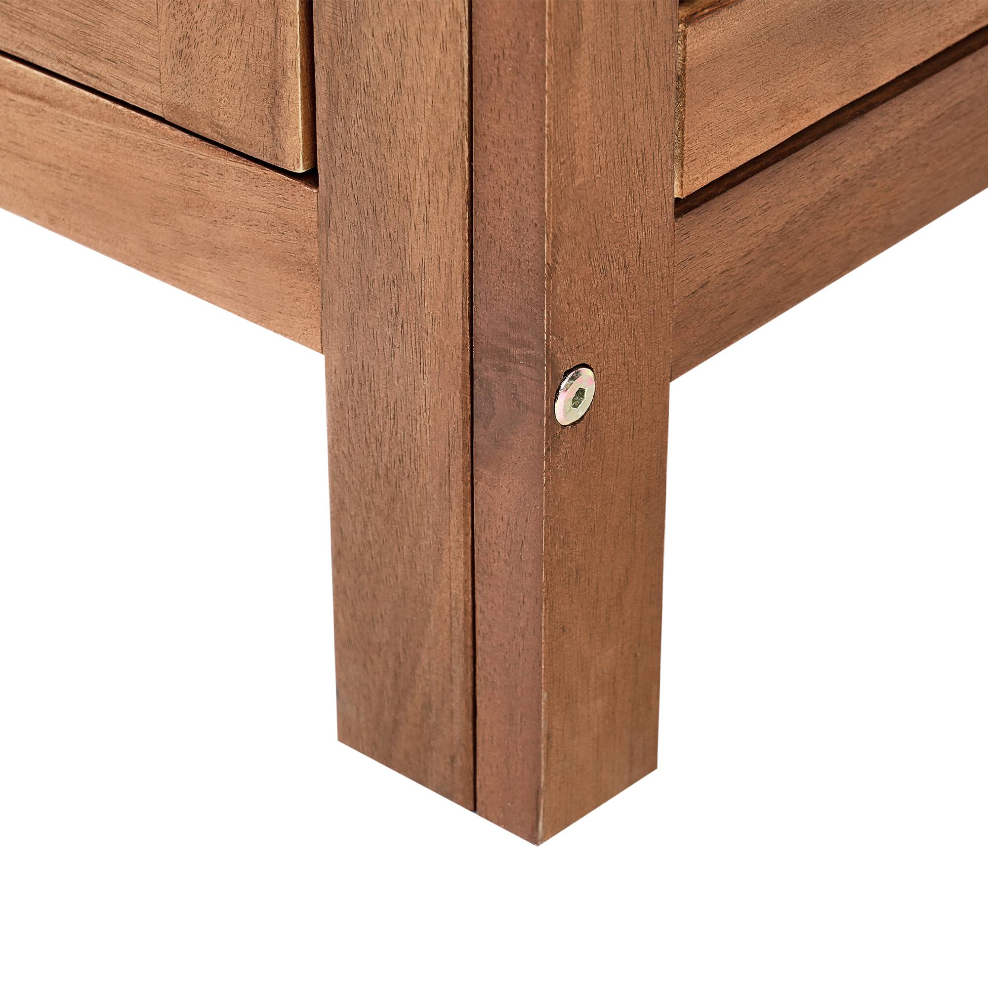 Beliani - Cuisine de jardin Acacia Marron BRUCOLI - 50x50x83- Beliani - Image 8