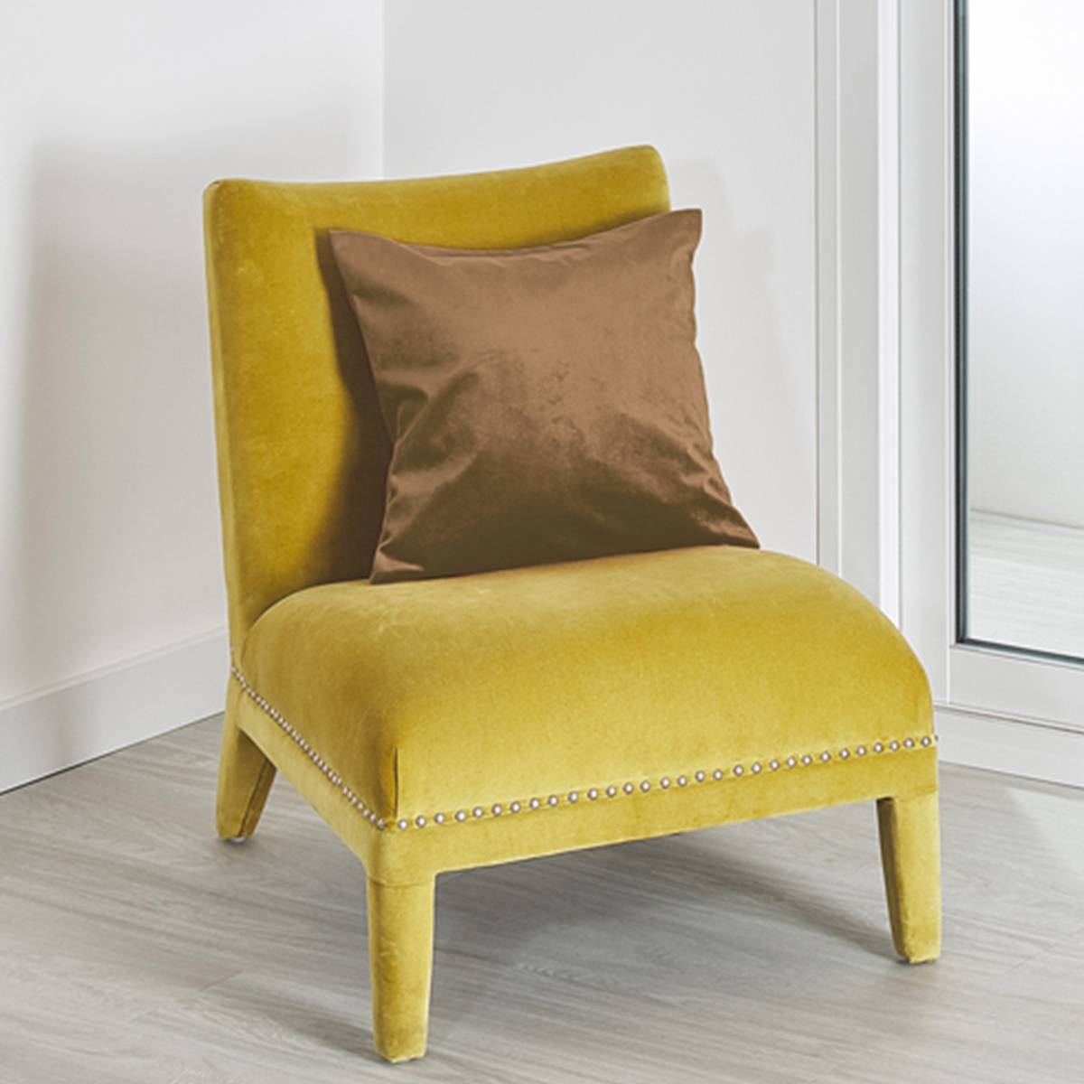 Home Maison - Coussin déhoussable en suédine colorée - HOME MAISON - Suedine - Beige