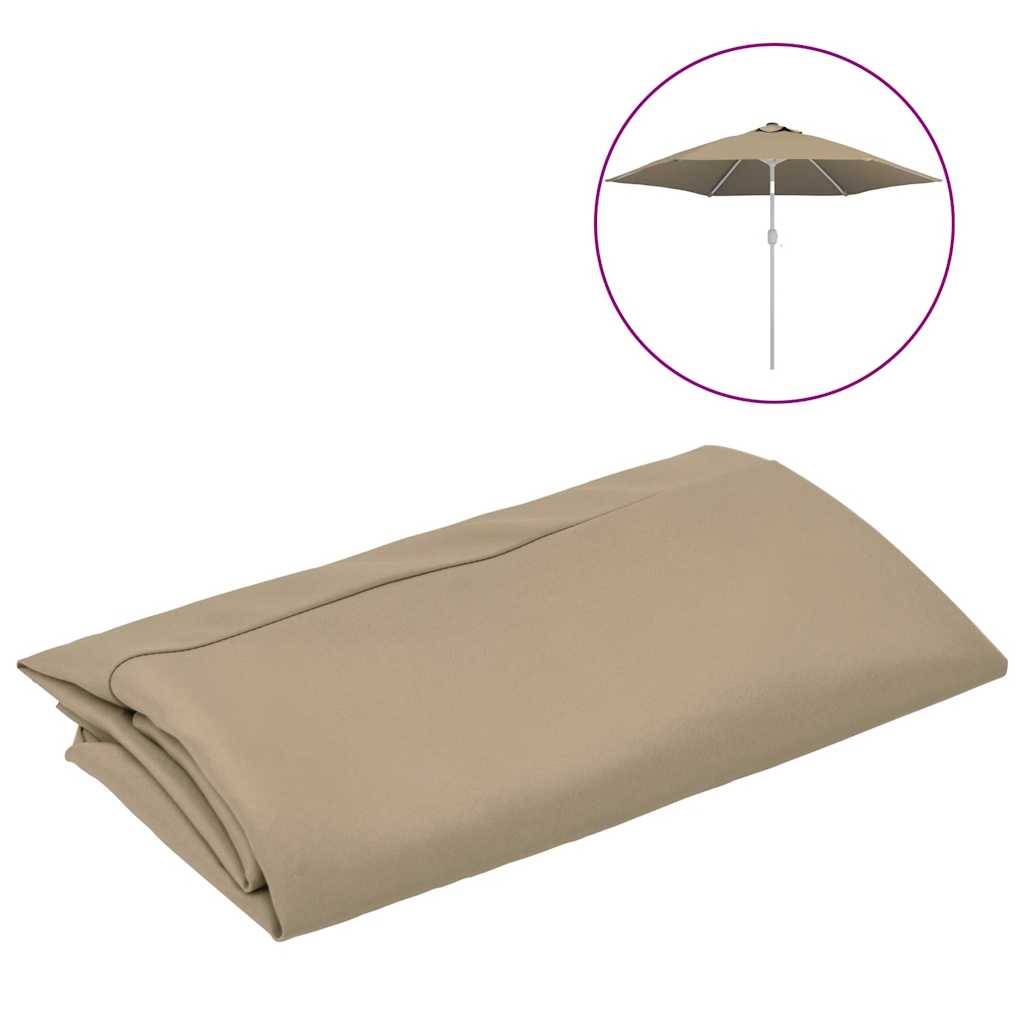 Vidaxl - Tissu de remplacement pour parasol d'extérieur Taupe 300 cm vidaXL 313797 - Image 2
