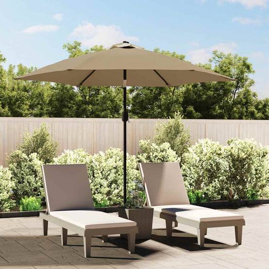 Vidaxl - Tissu de remplacement pour parasol d'extérieur Taupe 300 cm vidaXL 313797 - Image 1