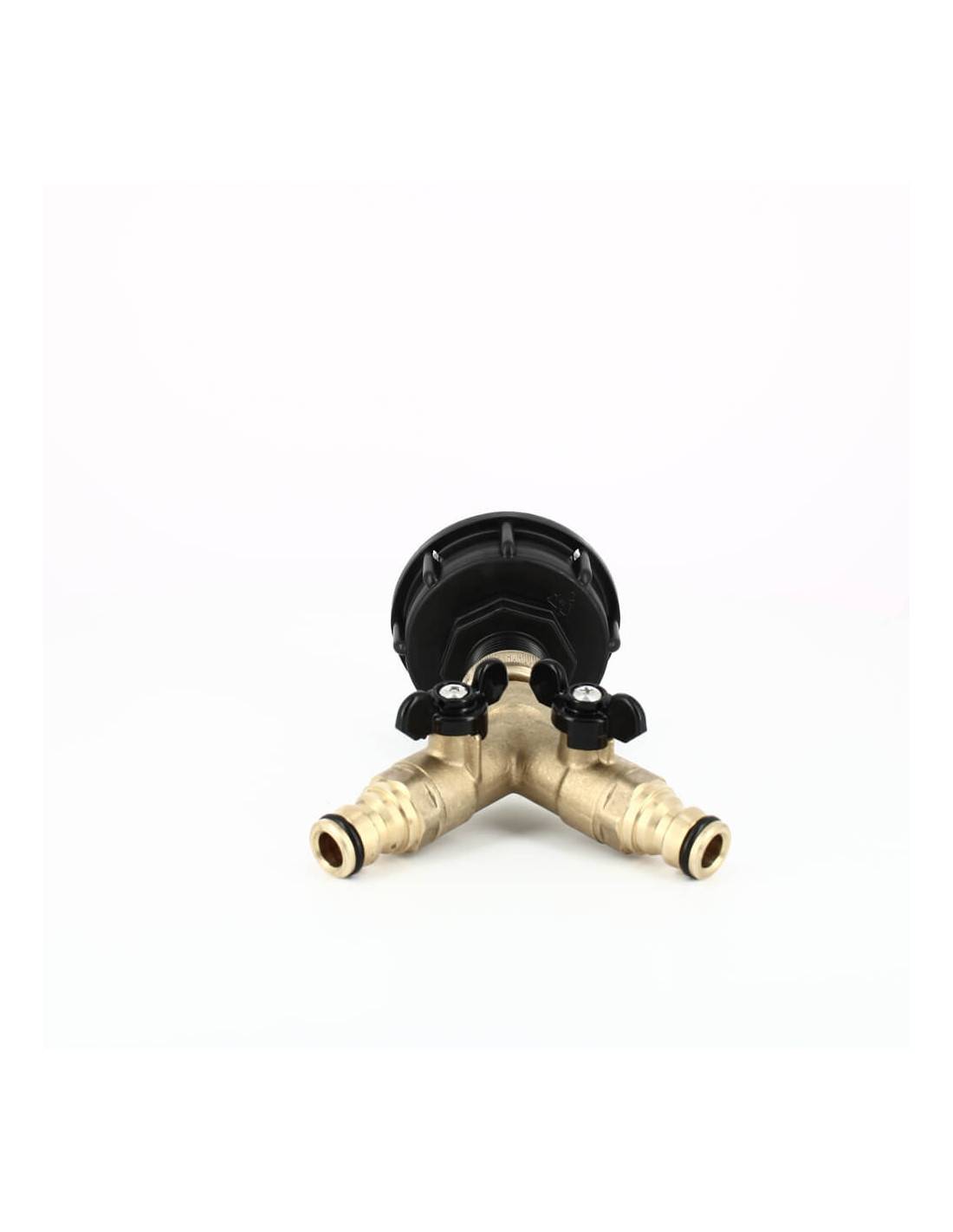 Raccord cuve eau S60X6 - 2 voies 3/4'' laiton - Nez (type Gardena) - Imagen 4