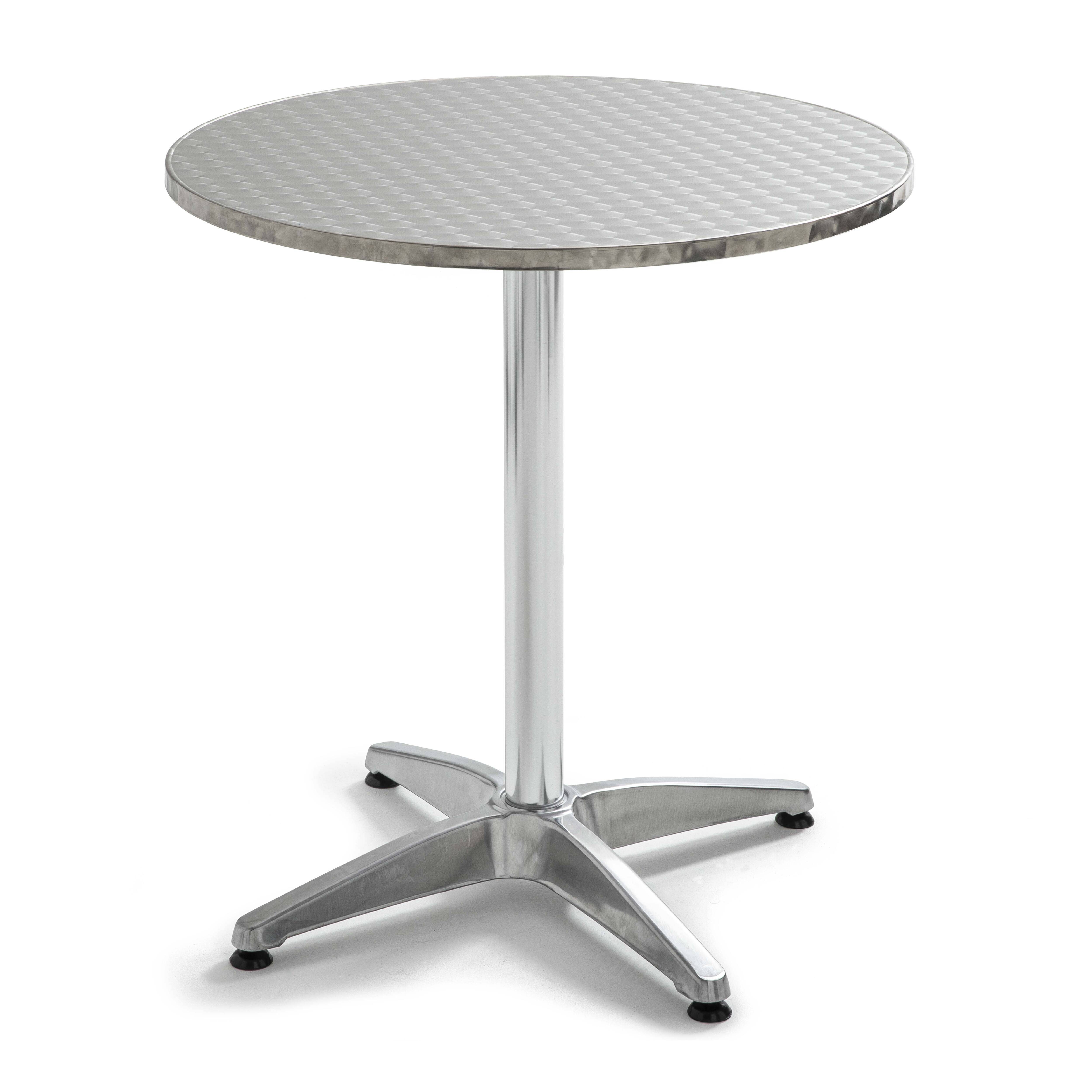 Oviala - Table de terrasse inclinable ronde en aluminium Brixton - Oviala - Imagen 2