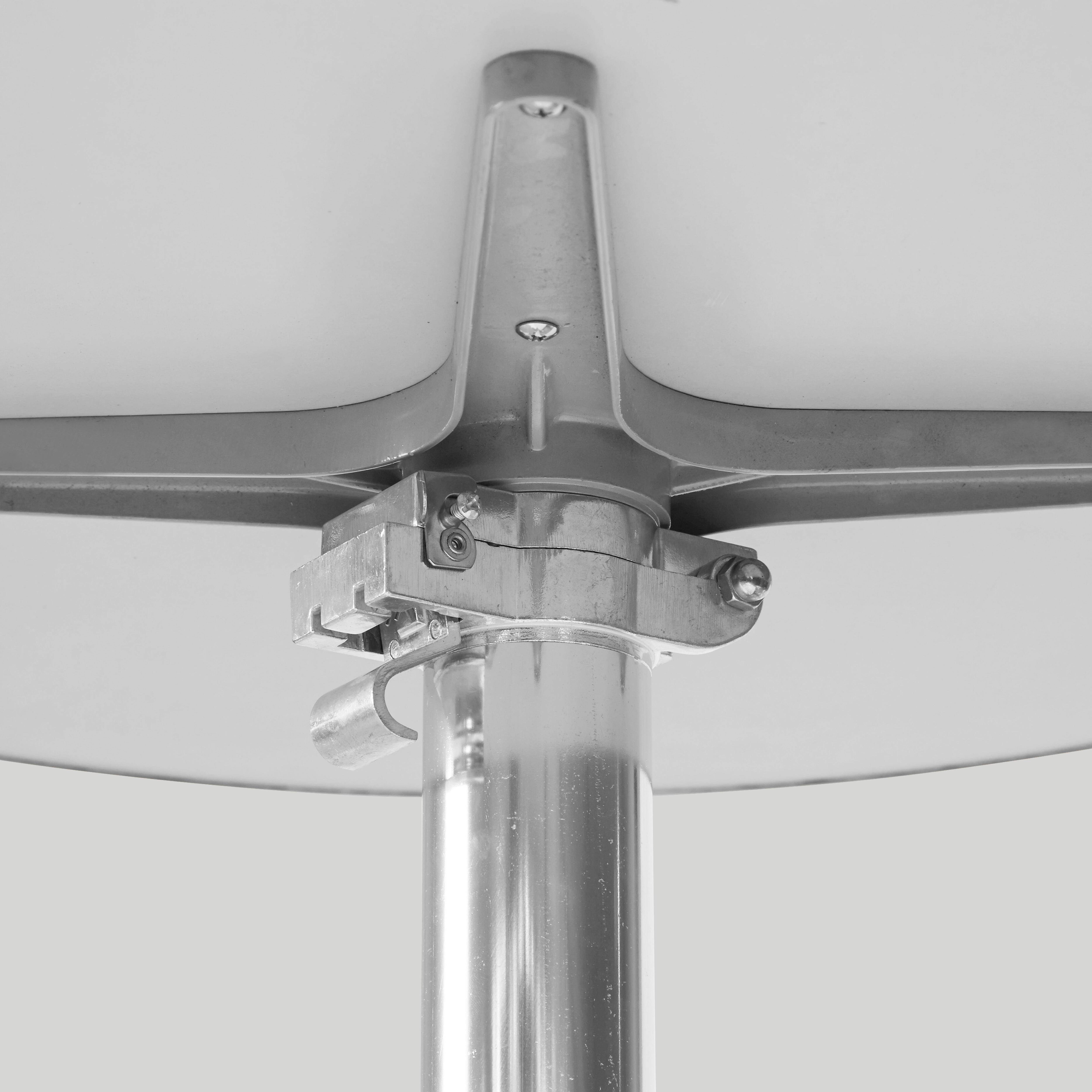 Oviala - Table de terrasse inclinable ronde en aluminium Brixton - Oviala - Imagen 3